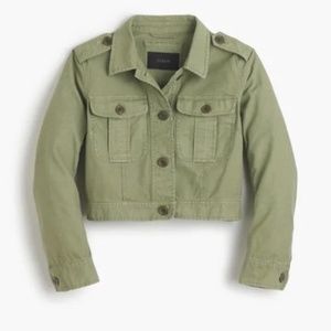 J Crew Cropped Cotton Jacket/ Size L/EUC/G4519